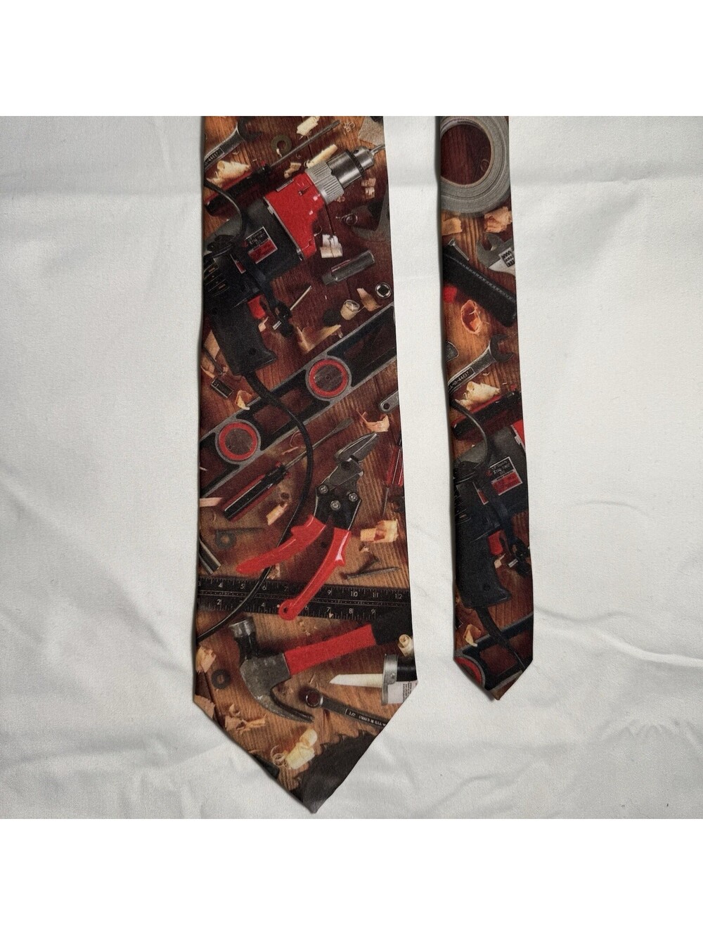 Vintage  Ralph Marlin "Handyman Tools" 100% Polyester Neck Tie RM Style USA